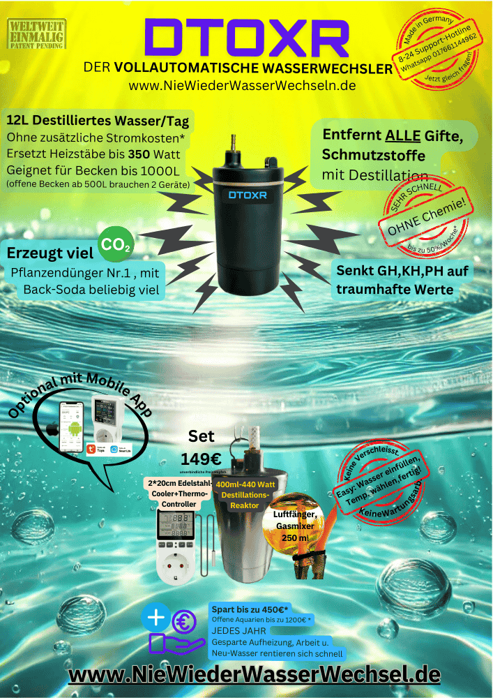 Flyerfrontseite Automatischer Wasserwechsel Wasserwechsler